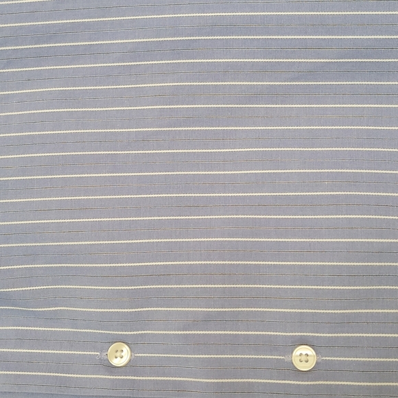 Calvin Klein Men's Blue and White Shirt- Size 16 1/2 - Picture 8 of 10